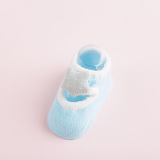 9i9久爱久宝宝地板袜子3双装婴儿点胶防滑袜学步袜0-3岁1900079