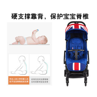 easywalker MINI Switch 婴儿推车轻便童车 婴儿车 宝宝可坐可躺四轮避震一键折叠手推车可上飞机 轻奢黑