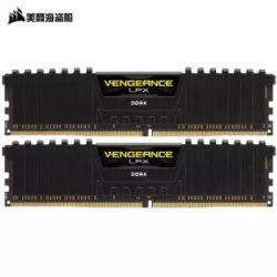 美商海盗船(USCORSAIR)DDR4 3200 32GB(16G×2)套装 台式机内存条 复仇者LPX系列 游戏型