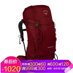 OSPREY Kestrel(小鹰)38/48 背包 2019春夏新款 Rogue Red(红色)/38L S/M