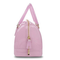 FURLA/芙拉 920183 果冻材质 女士手提包 紫藤色