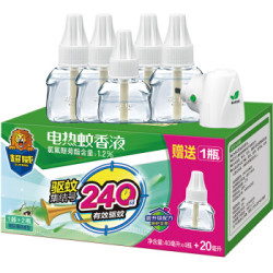 超威 雨后薄荷电蚊香液 270晚(40ml*4瓶+20ml ) *3件
