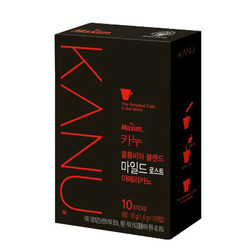 韩国进口 麦馨 maxim 卡奴美式黑咖啡 速溶咖啡粉 16克（1.6克*10条） *2件