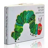 《The Very Hungry Caterpillar Board book》饥肠辘辘的毛毛虫 英文原版