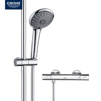 38女神节预售：GROHE 高仪 27333000+34594000 恒温淋浴水龙头单花洒套装