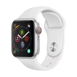 Apple Watch Series 4苹果智能手表(GPS+蜂窝款 40毫米银色铝金属表壳 白色运动型表带 MTVA2CH/A)