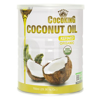菲律宾原装进口 椰冠（cocoking）椰子油烹饪精炼无椰香椰油 750ML *2件