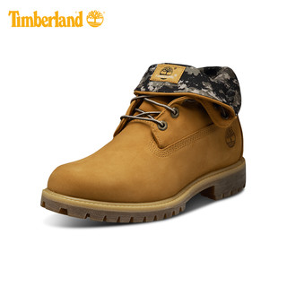 Timberland 添柏岚 A1HAEW 织物鞋领两穿翻靴 (小麦色)