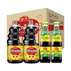 海天 招牌味极鲜 2.25kg*2瓶 + 蚝油 700g*2瓶