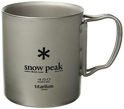Snow Peak 钛金属双层马克杯 450