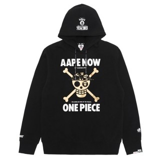 Aape×OnePiece 联名款航海王 9265XXB 男士印花连帽加绒卫衣