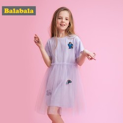 巴拉巴拉女童夏装新款女孩连衣裙儿童裙子