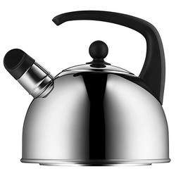 WMF 吹口壶 2.0 L 带喇叭茶壶，不锈钢，适合电磁炉