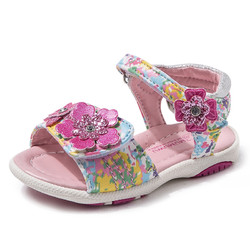 儿童凉鞋女童鞋子新款时尚宝宝鞋子小童公主女孩沙滩凉鞋