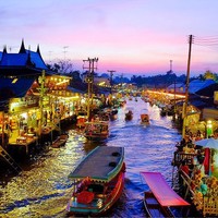 当地参团：体验地道民俗！泰国曼谷一日游（水上市场+美攻铁路+大皇宫+安帕瓦）