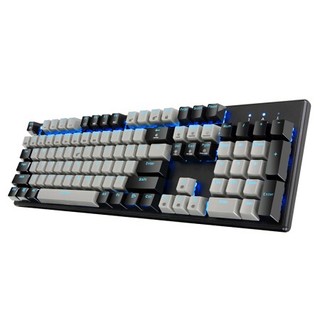 Hyeku 黑峡谷 GK706 104键 有线机械键盘 灰黑色 龙华MX红轴 单光