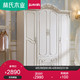 林氏木业卧室衣柜子现代简约欧式平开门经济型衣橱组装家具KD620H