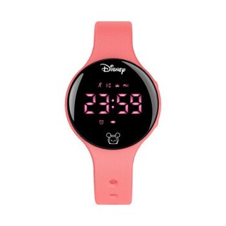 迪士尼（Disney）儿童手表男女学生多功能电子表简约时尚智能手环 634简约版粉色 黑色 粉色 硅胶