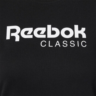 Reebok 锐步 CL REEBOK TEE  DT7224 女子休闲经典短袖T恤 (黑色、A/L)
