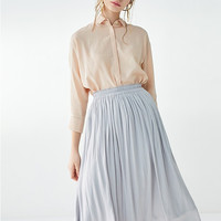 UNIQLO 优衣库 414173 女装麻混纺衬衫