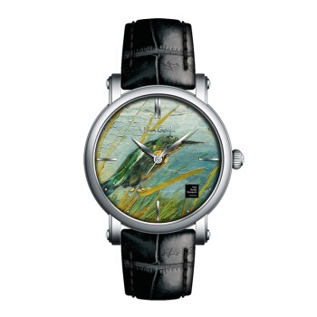 Van Gogh（梵高）瑞士手表油画系列《翠鸟》原装进口荷兰品牌复古潮牌石英表 男表 gent12-1