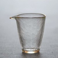 普智 耐热玻璃手工公道杯