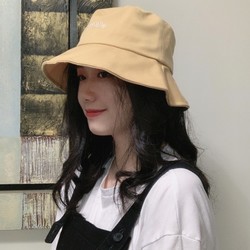 韩版夏季新款刺绣渔夫帽子
