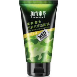 INOHERB 相宜本草 黑茶男士控油抗痘洁面乳 100g *3件