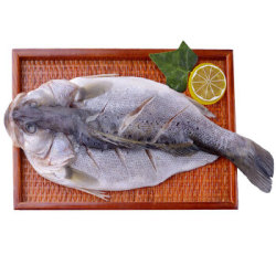 通威鱼 冷冻三去海鲈鱼(去鳃去鳞去内脏)400~500g 袋装 海鲜水产 *6件