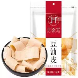 京荟堂 豆油皮160g 黄豆制品腐竹皮油豆皮 *2件