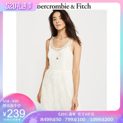 Abercrombie&Fitch 230927-300 AF 女装 装饰款闪耀连衣裙