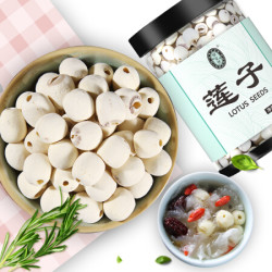 宁安堡 湘潭 莲子 去皮磨皮通芯湘莲子 300g/罐 *2件