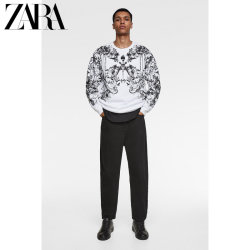 ZARA 00495415250 男装 质感印花卫衣