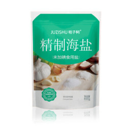 JUZISHU 桔子树 无碘精制海盐 400g