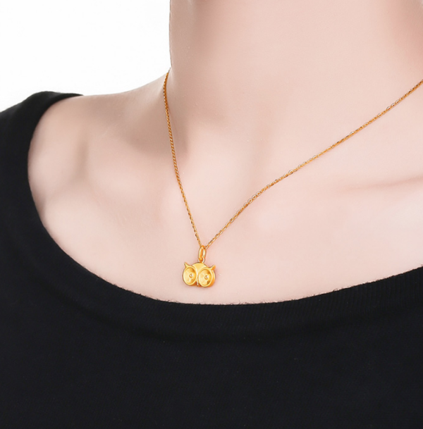 【chow tai seng/周大生吊坠】chow tai seng 周大生 焦点系列 足金