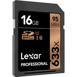 Lexar 雷克沙 Professional 633x SDXC UHS-I U1 SD存储卡 16GB
