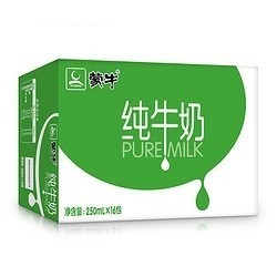 蒙牛 纯牛奶 PURE MILK250ml*16盒   