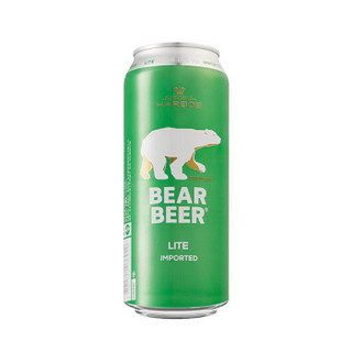 BearBeer 豪铂熊 清爽啤酒500ml*6听 分享装