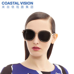 李宇春GIGI同款窗型 眼镜 偏光 墨镜 女士 太阳镜CVS6412 *2件