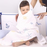 SPIRIT KIDS 全棉印花婴儿纱布浴巾 110*110厘米