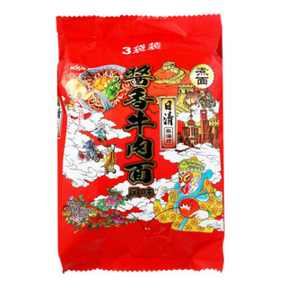 日清 拉王方便面 酱香牛肉面风味 100g*3袋