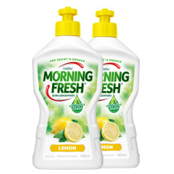 MORNING FRESH超浓缩洗洁精洗碗液柠檬香400ML*2瓶 *3件