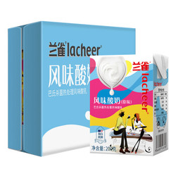 兰雀（Lacheer） 奥地利原装进口 常温酸奶（原味） 保加利亚益生菌 200g*24盒整箱装 *2件