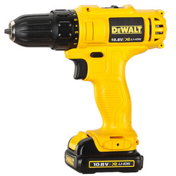 得伟（DEWALT）锂电池版10.8V电钻充电式手电钻起子电动螺丝刀家用多功能电动工具箱DCD701C1-A9