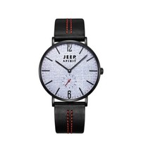 吉普（JEEP SPIRIT）手表欧美男表极简超薄皮带石英手表男 丹宁系列 JPS700001M