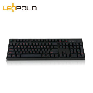 Leopold 利奥博德 FC900R PD加厚 机械键盘 Cherry轴 黑色红字款