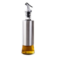 NUOPAI 诺派 C6716 不锈钢玻璃油壶 酱油调料瓶 料酒壶 (320ml、67*67*249)