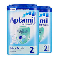 保税区发货（19年10月） Aptamil爱他美 英爱普通婴儿奶粉 二段(6-12个月) 900g*2罐 海外购