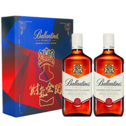 Ballantine‘s 百龄坛 特醇苏格兰威士忌 500ml*2瓶 礼盒装 *7件