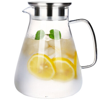 艾格莱雅Aglaia 耐热玻璃凉水壶2L 大容量冷水壶 煮茶壶花茶杯果汁热饮水杯茶具 可冷藏加热 家用礼品单壶